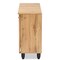 Baxton Studio Fernanda Modern and Contemporary Oak Brown Finished Wood 3-Door Shoe Cabinet 189-11990-ZORO - alternate 2